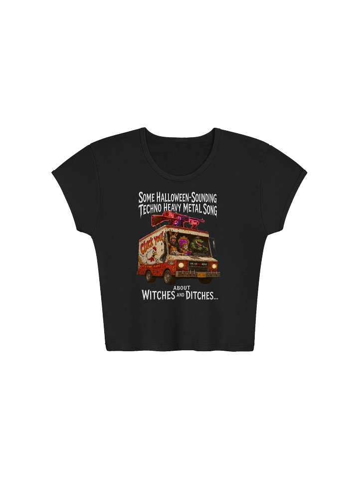 A Parade of Horribles Inspired Monster Food Truck Ladies Baby T Crop Top | Original DCC Fan Art product image (1)