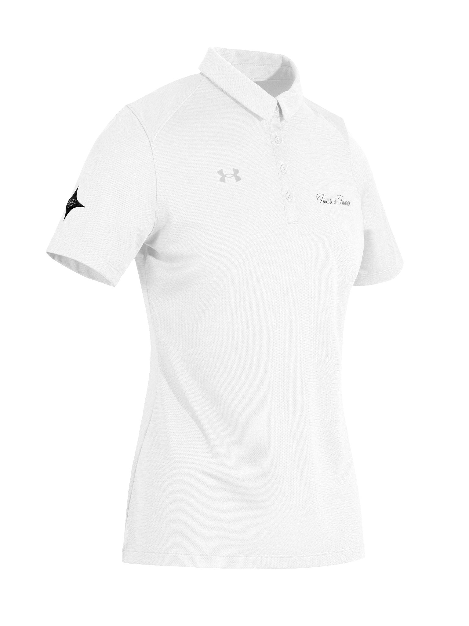 F&F Script x Under Armour® Women's Polo Shirt (WHT) product image (30)
