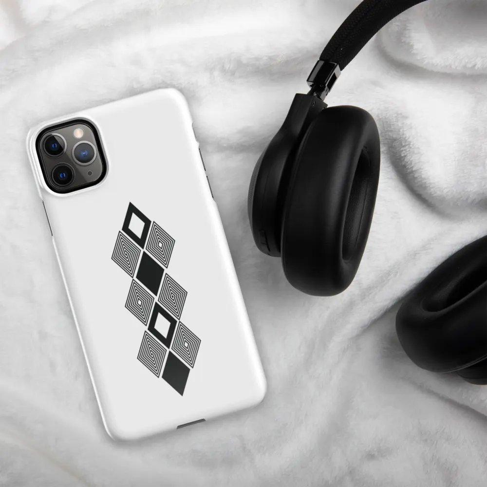 Black and white triangle design Snap Case for iPhone® product image (49)