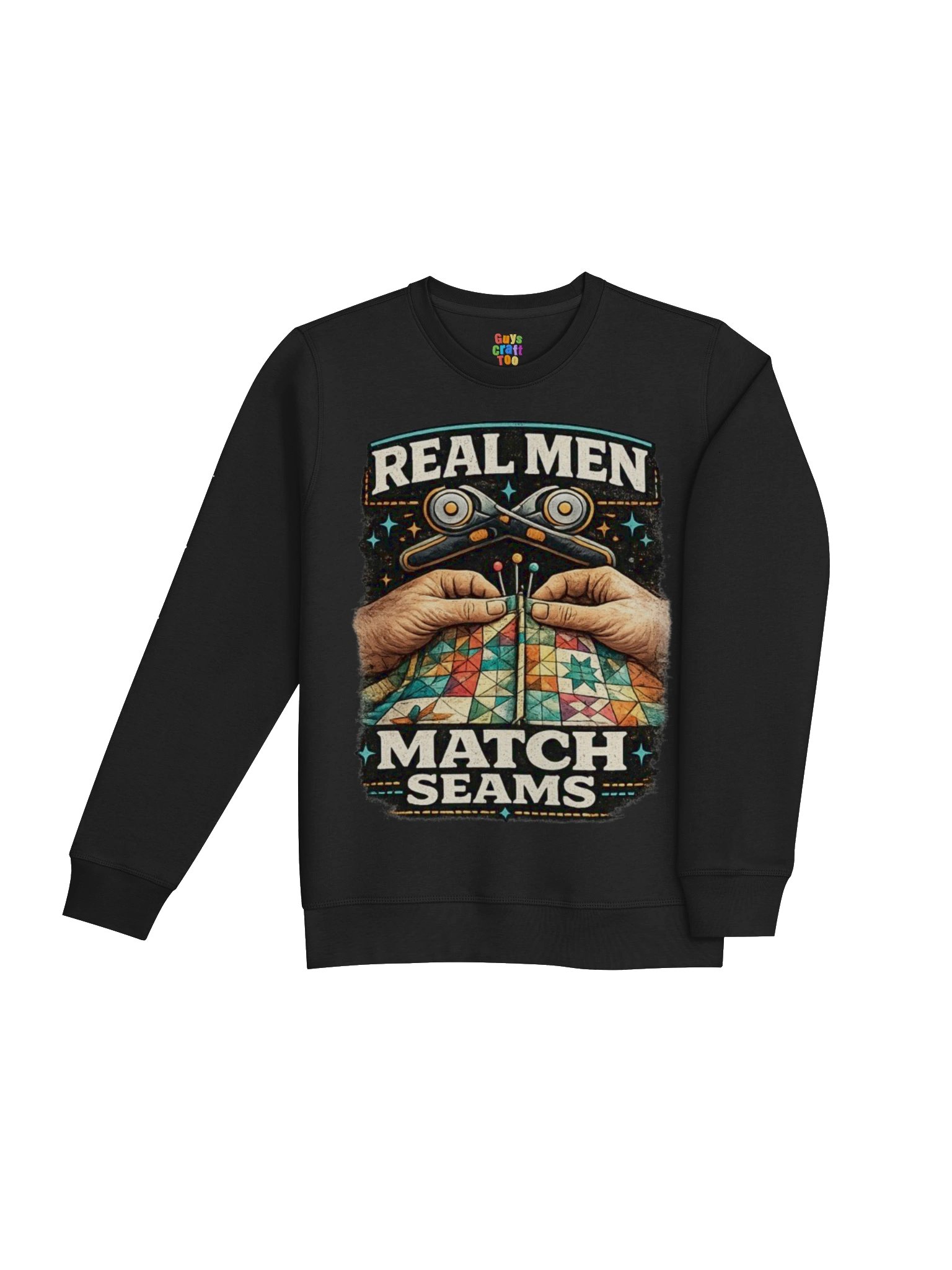 REAL MEN Match Seams Quilter Sweatshirt product image (7)