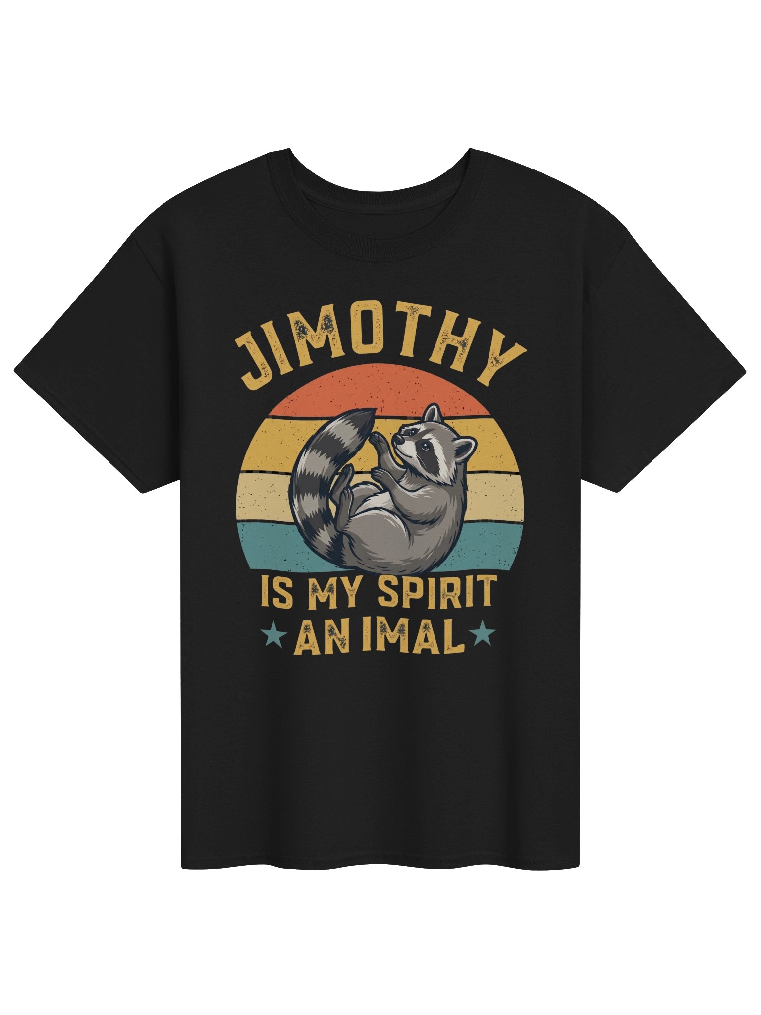 Vintage Raccoon Quote Design Timothy Is My Spirit Animal T-Shirt product image (1)