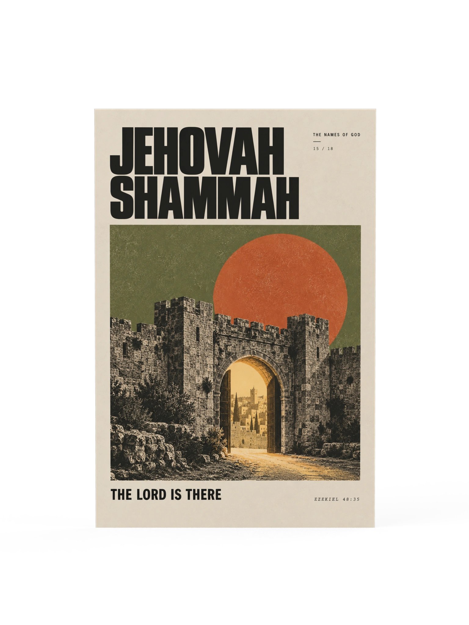Jehovah Shammah | Names of God Art Print product image (1)