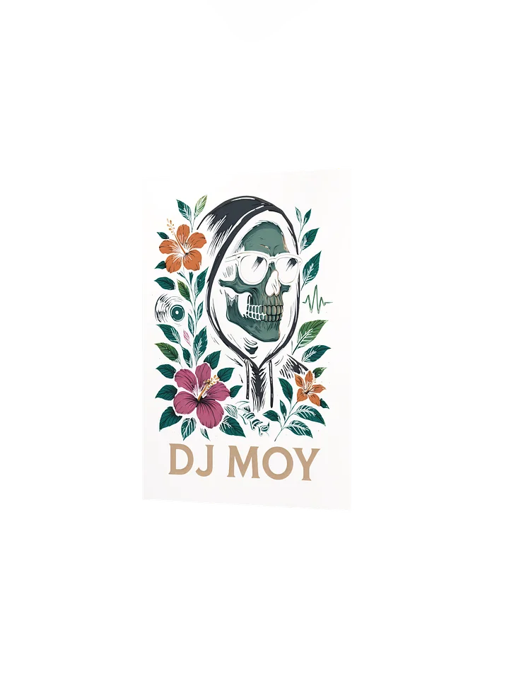 DJ Moy - Floral Poster (White) product image (5)