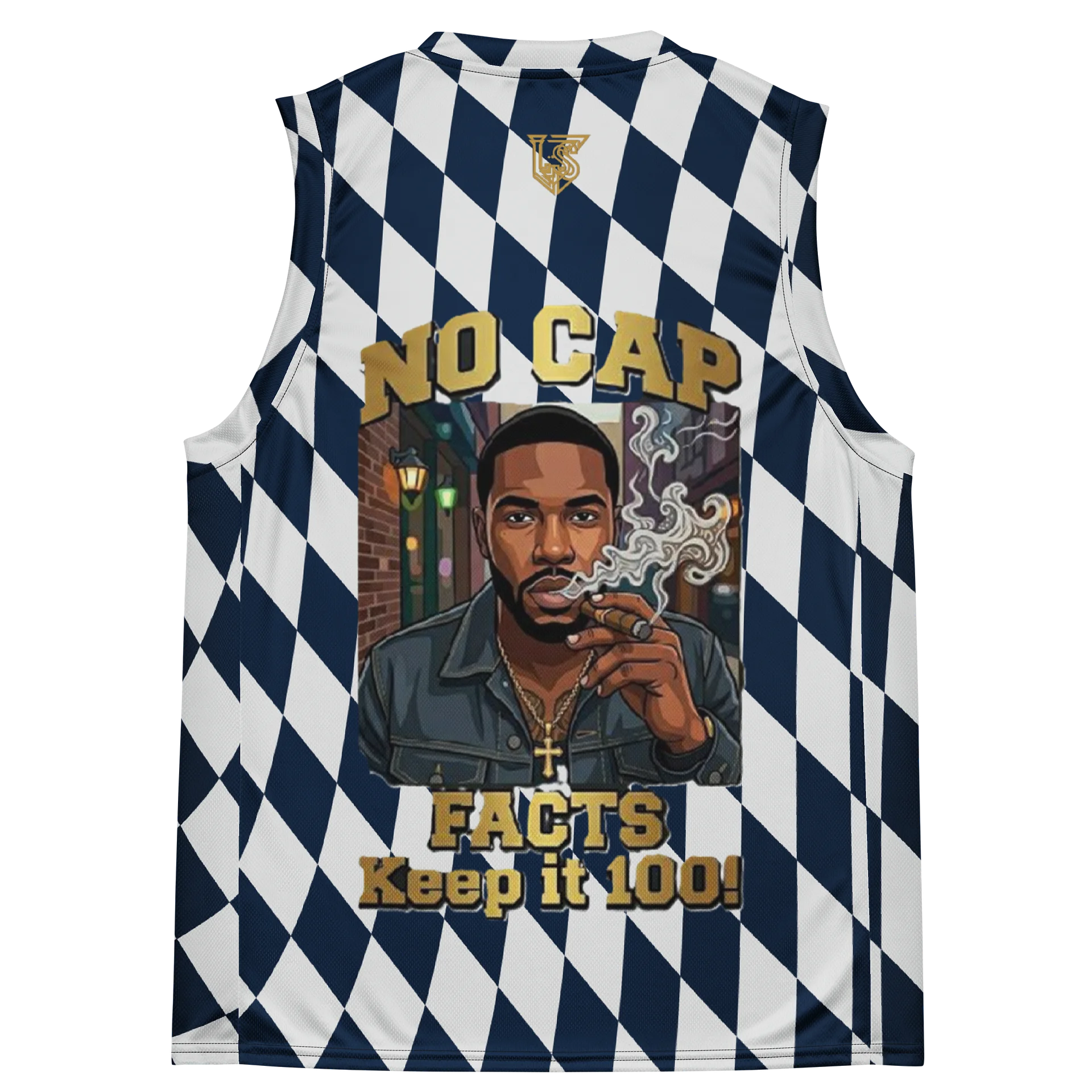 No Cap -Checker Board Sleeveless Pattern Design product image (4)