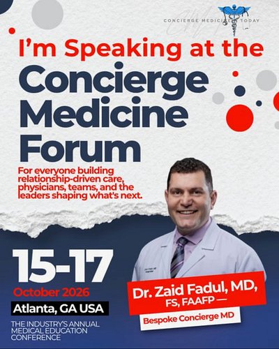 Excited to announce that I’ll be speaking at the 2026 Concierge Medicine Forum in Atlanta, Georgia! 🩺

Concierge medicine is ...