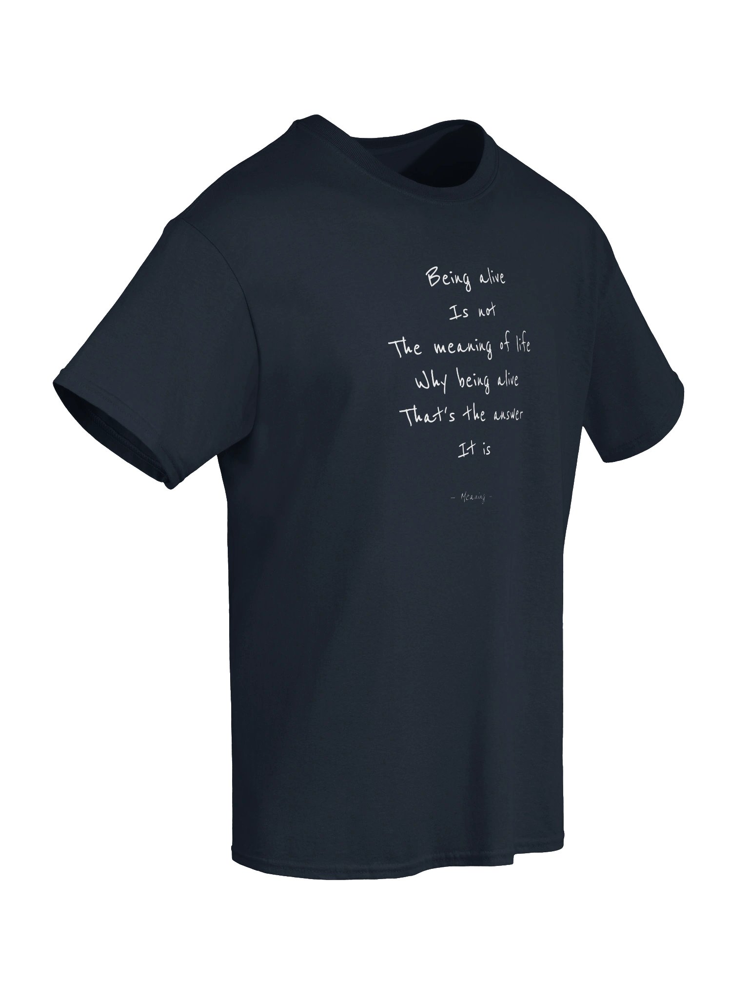 Poem T-Shirt: "Meaning" product image (6)