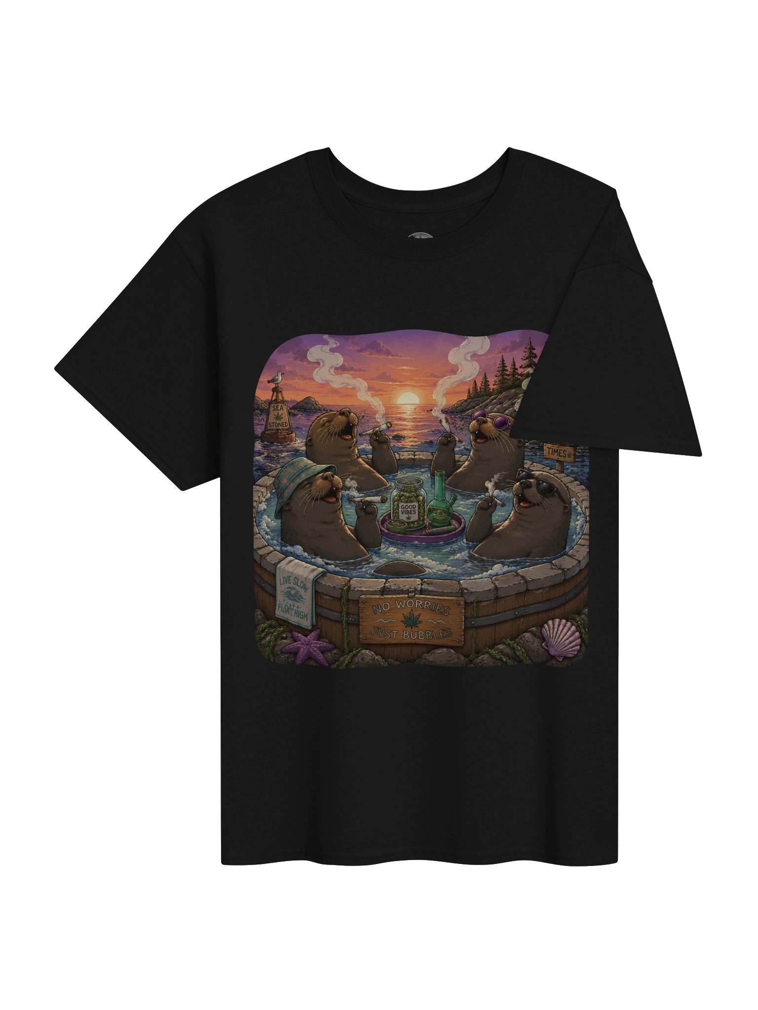 Stoned Sea Lions Graphic Tee product image (4)
