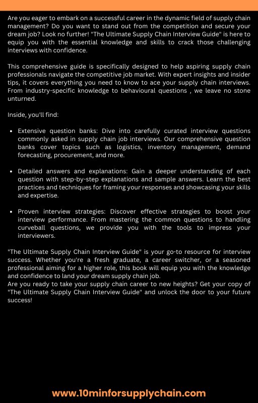 THE ULTIMATE SUPPLY CHAIN INTERVIEW GUIDE product image (2)