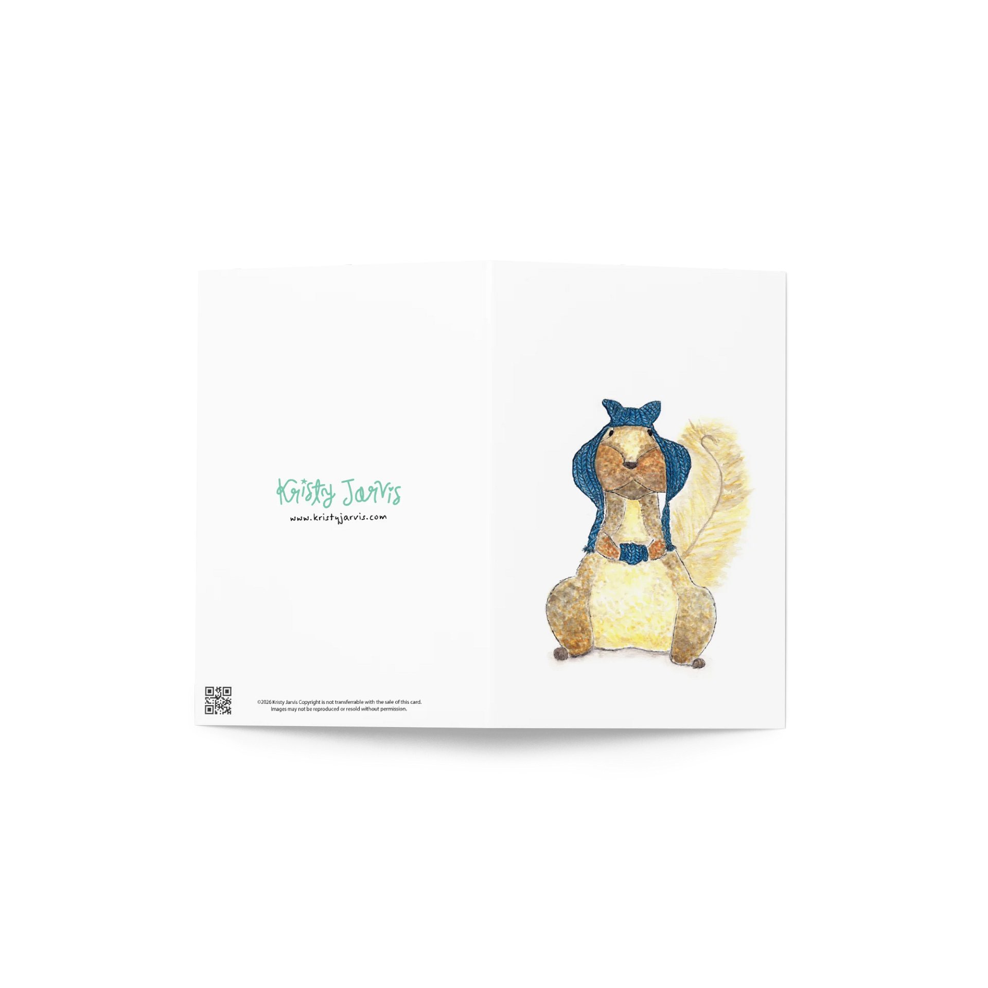 Watercolor Squirrel Greeting Card product image (2)