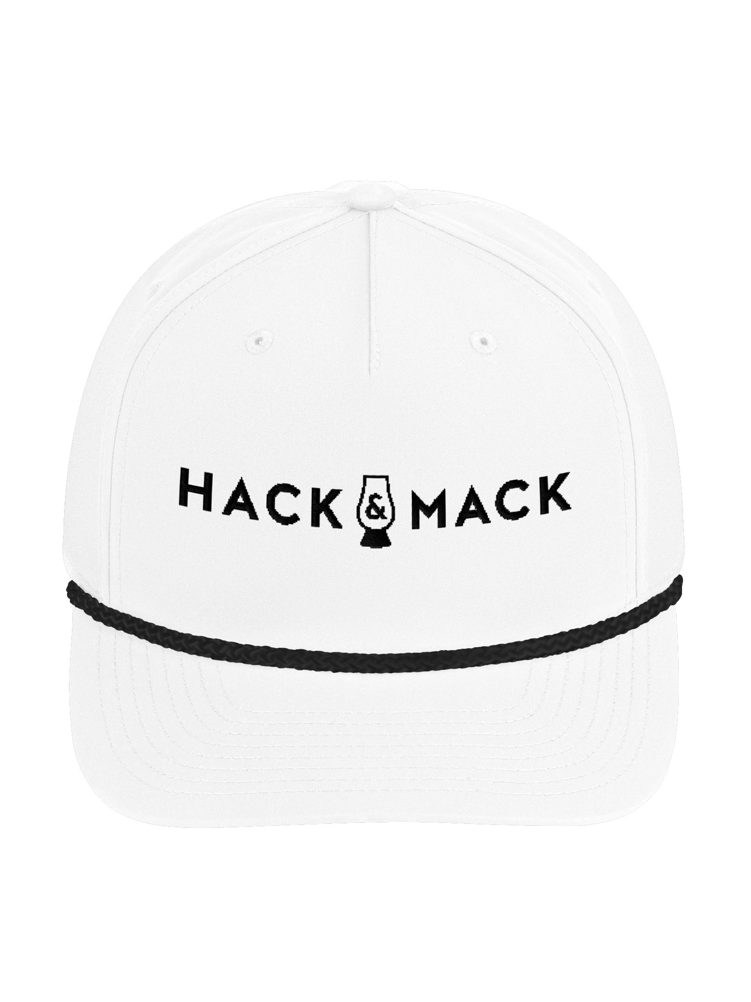 Hack & Mack Embroidered Logo Richardson Cap (White) product image (1)