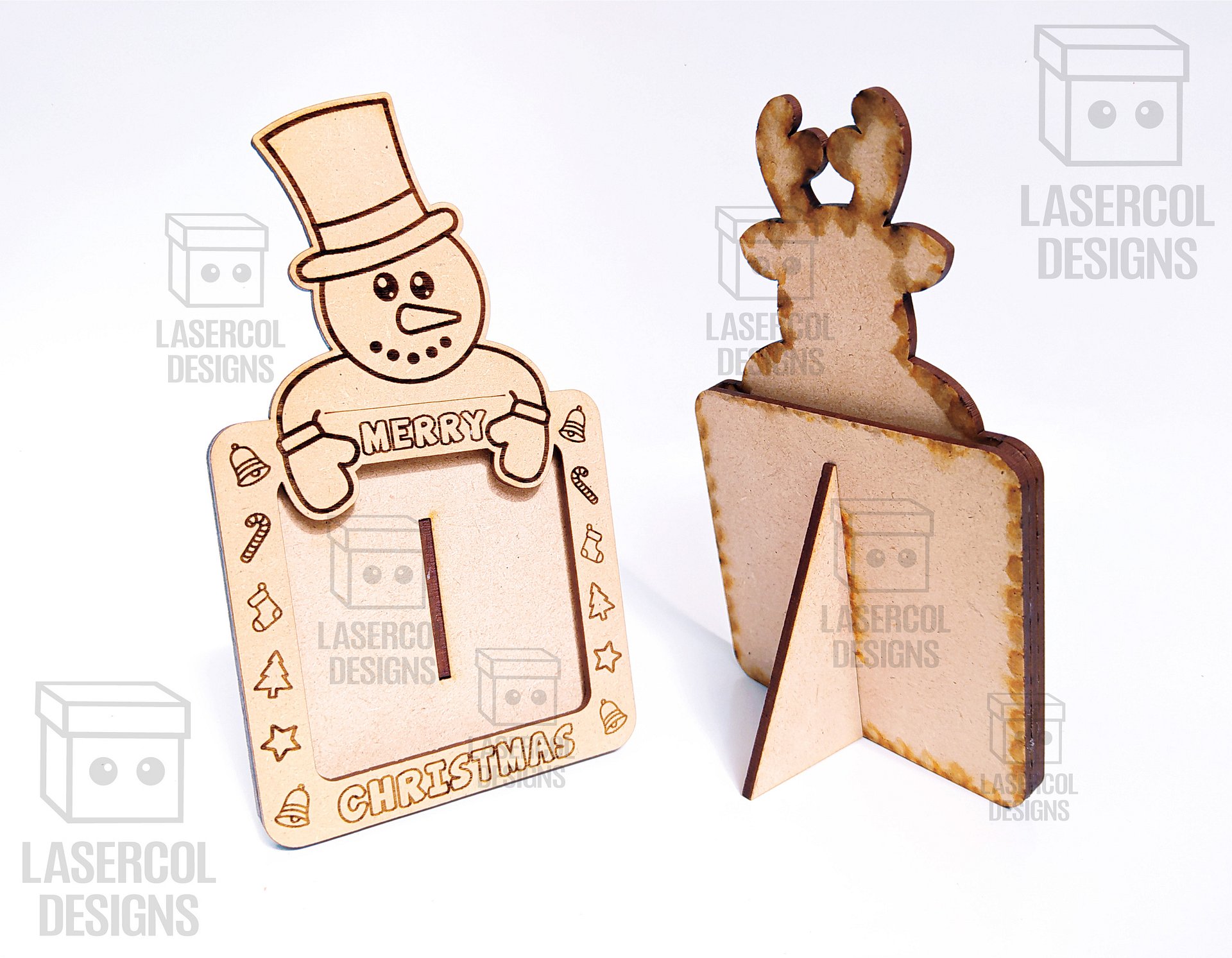 Christmas Photo Frames Bundle - Laser Cut Files product image (8)