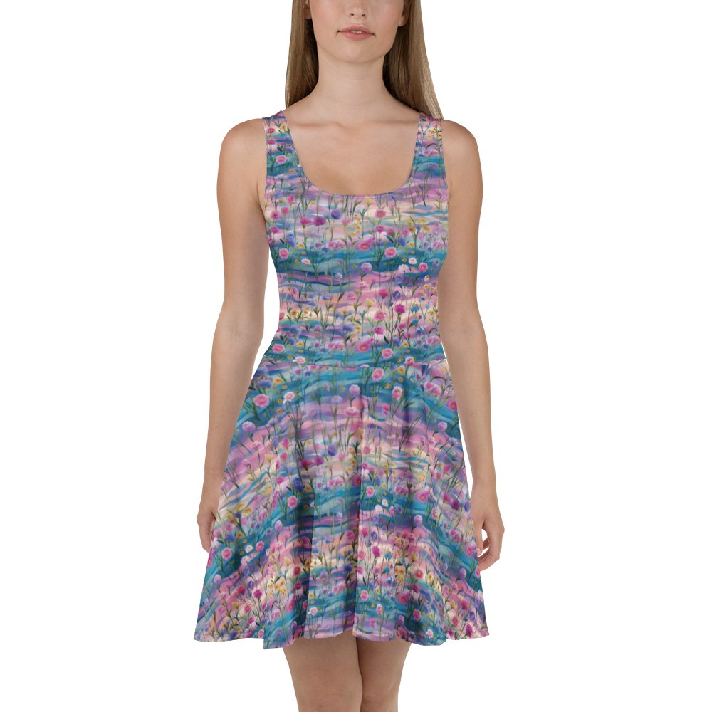 Whimsical Whispers Floral Skater Dress product image (1)