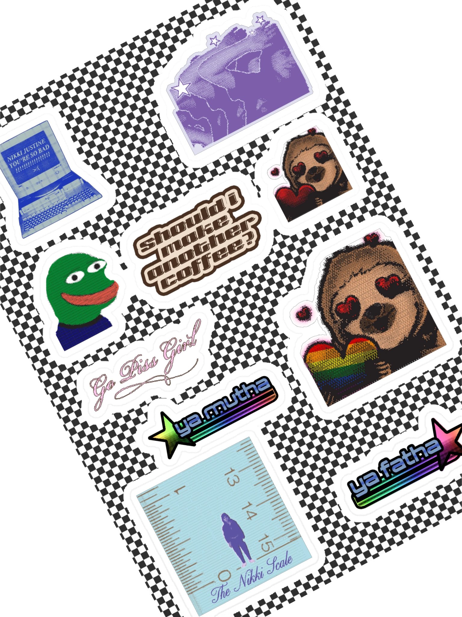 The Classic Nikki Sticker Sheet product image (1)