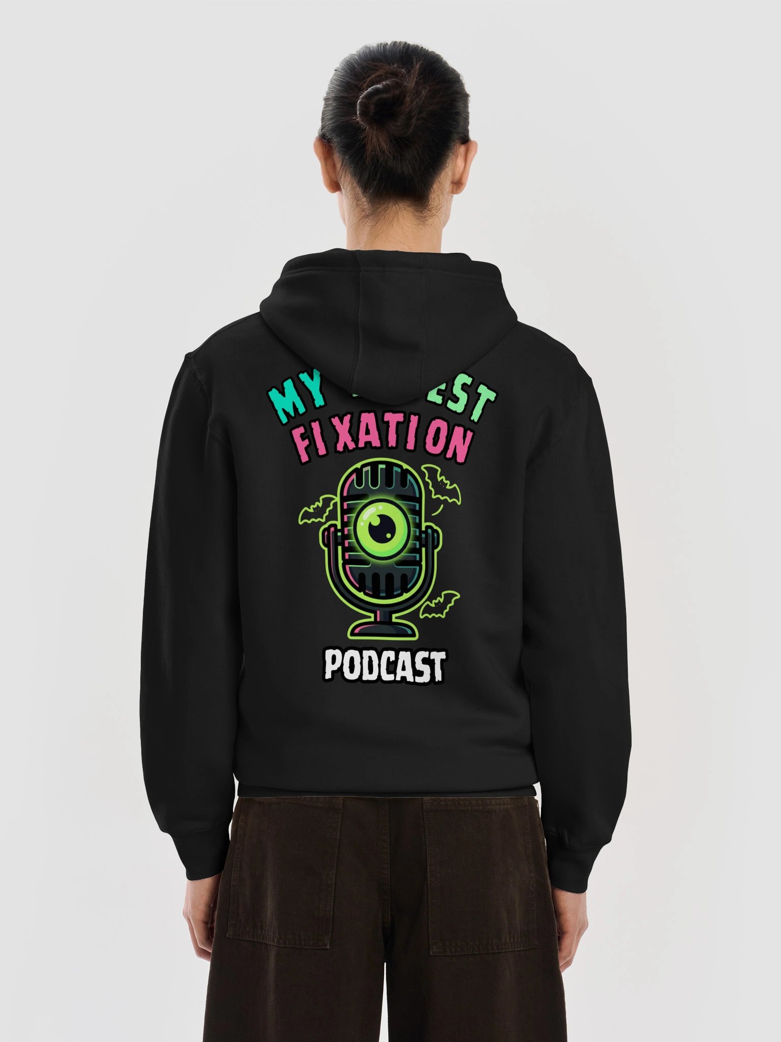 Stay Curious and Tune In Neon Zip Hoodie product image (6)