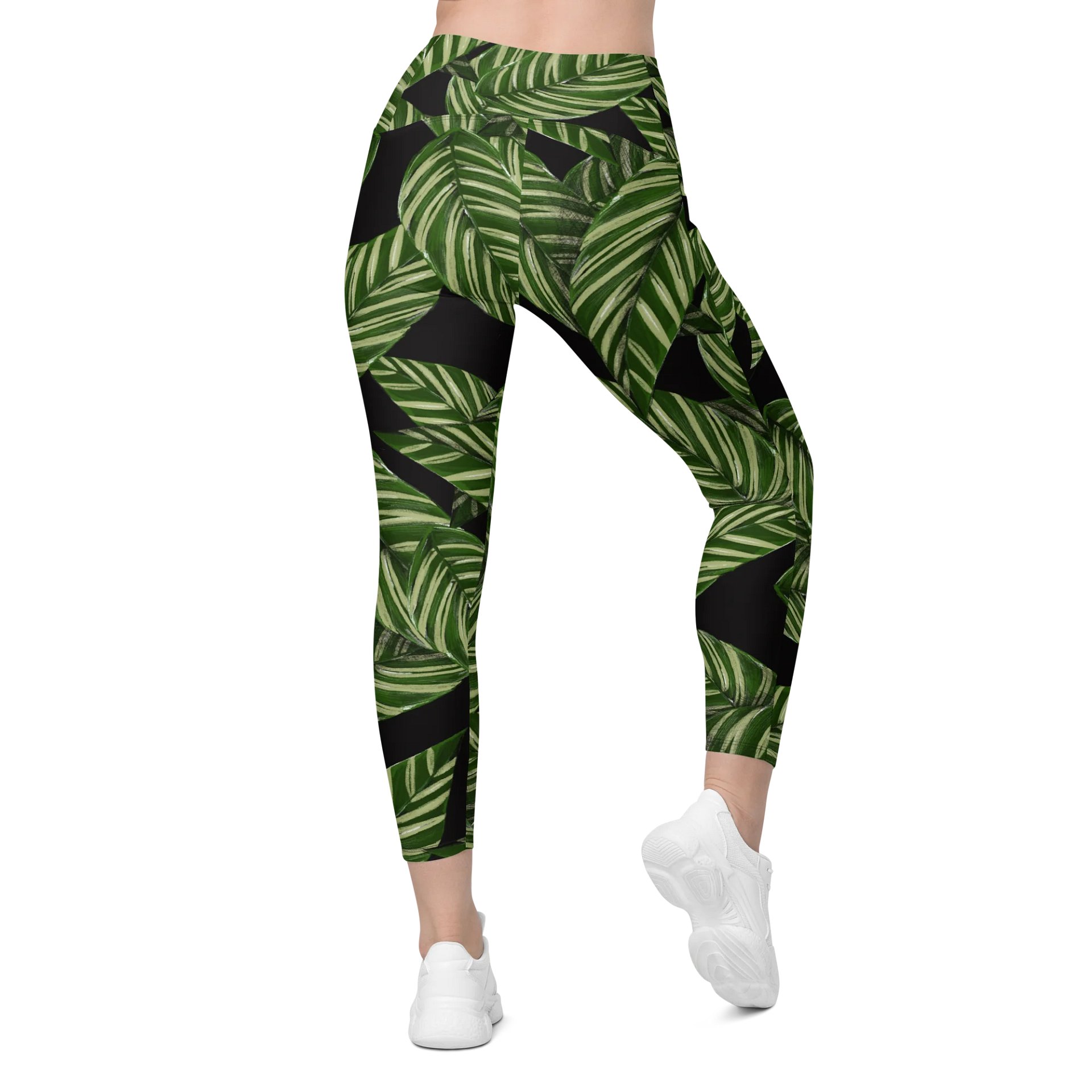 Barry Grady Leaf Crossover Leggings with Pockets product image (2)