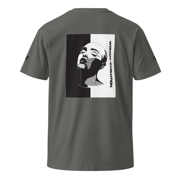 Woman Evolution as colour unisex premium t-shirt ( black version) product image (2)