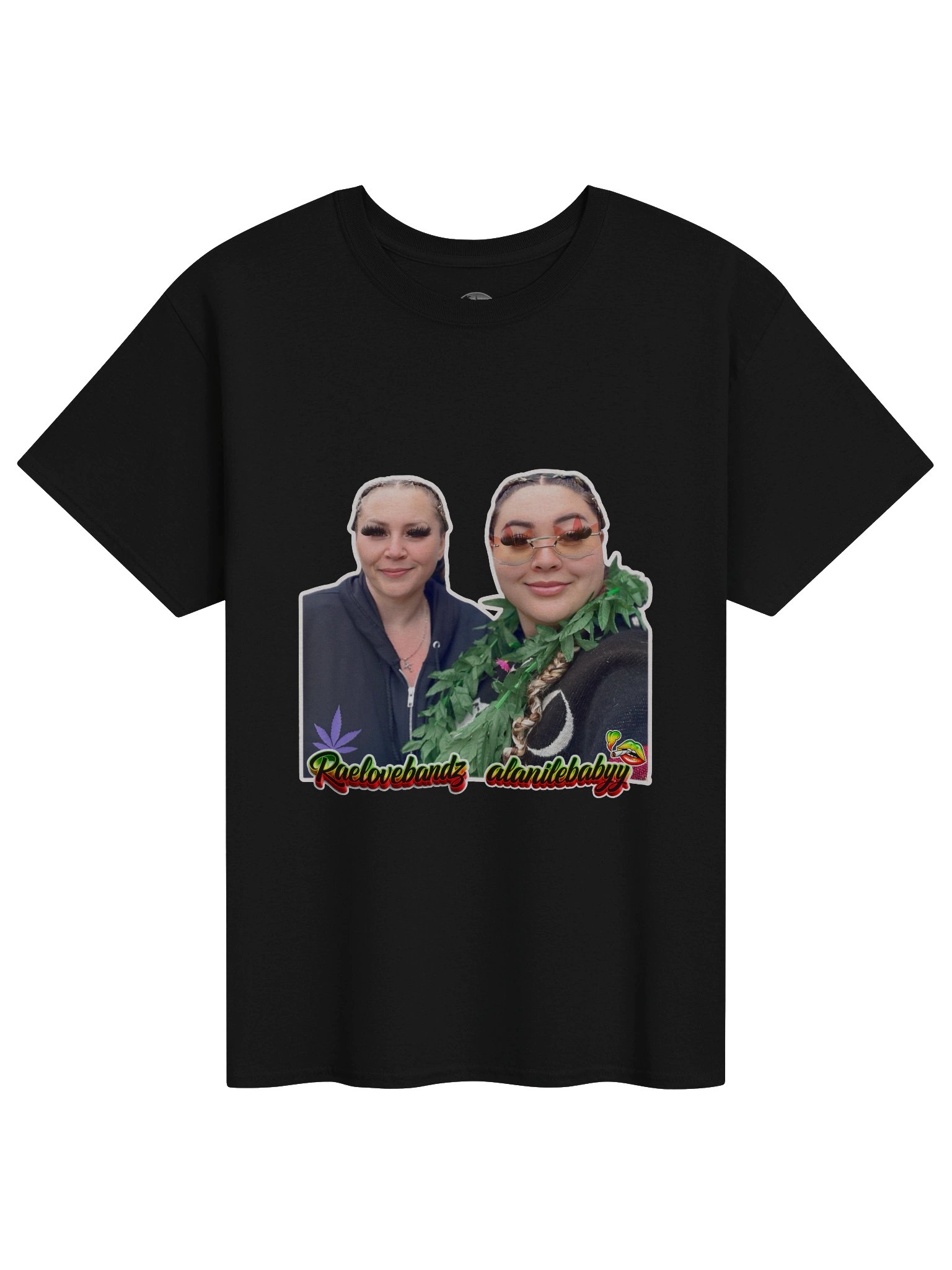 Raelovebandz & Alanilebabyy Sticker-Portrait Graphic Tee product image (1)