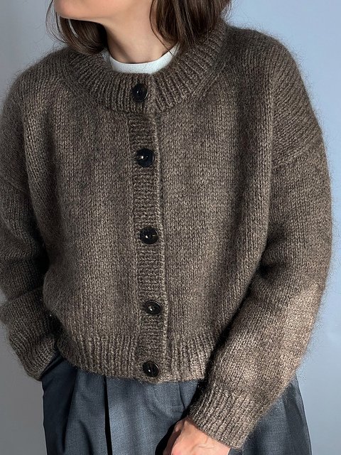 Mono_Boxy Cardigan Knitting Pattern product image (4)