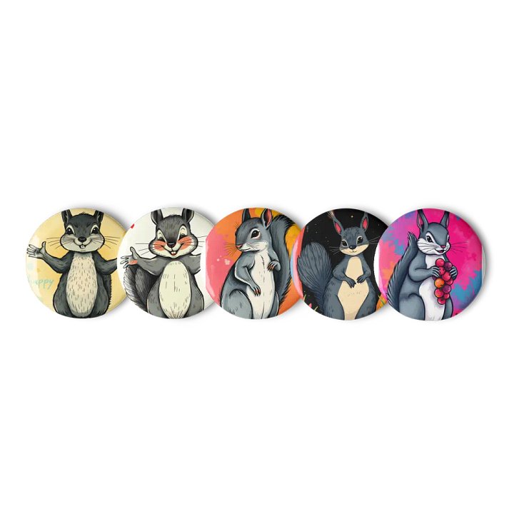 Radiant Squirrel Happiness Pin Set product image (1)