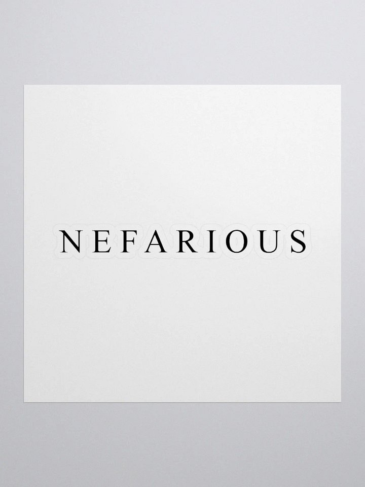 NF Written Kiss Cut Stickers product image (2)