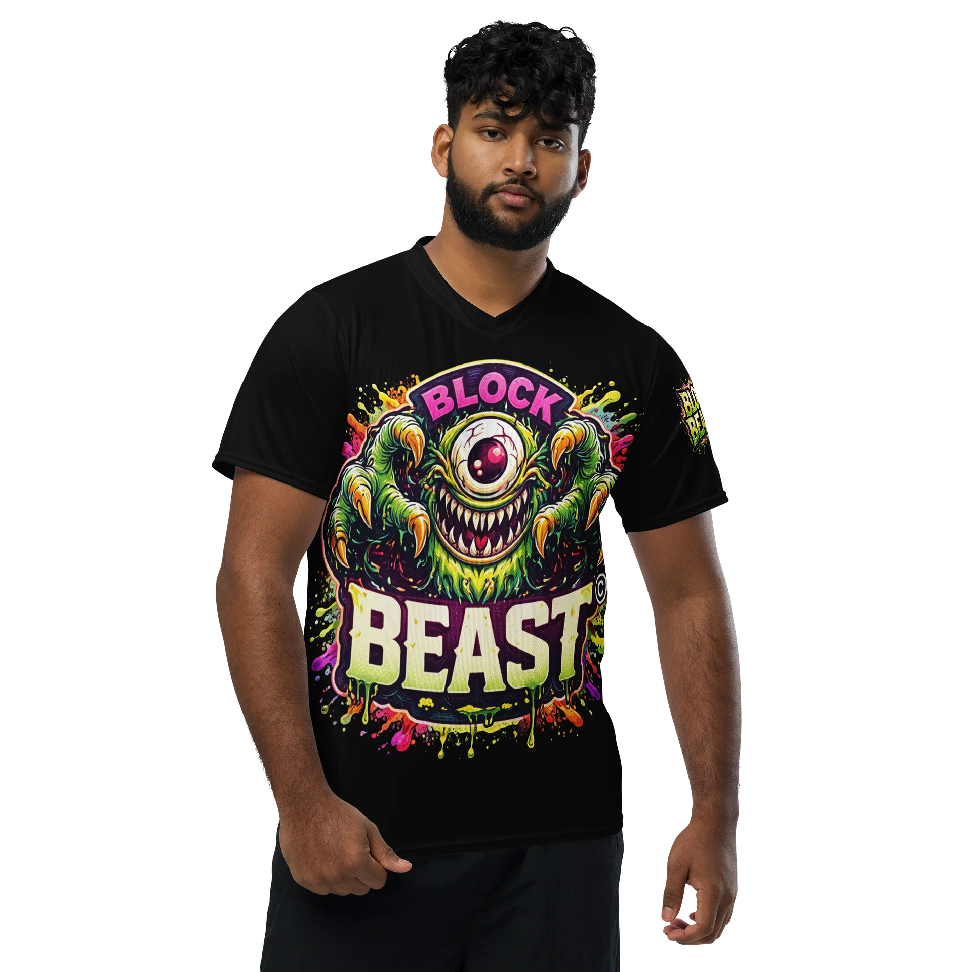 LIMITED EDITION - CNX Core All-over print Unisex Tee — Block Beast 001 product image (3)