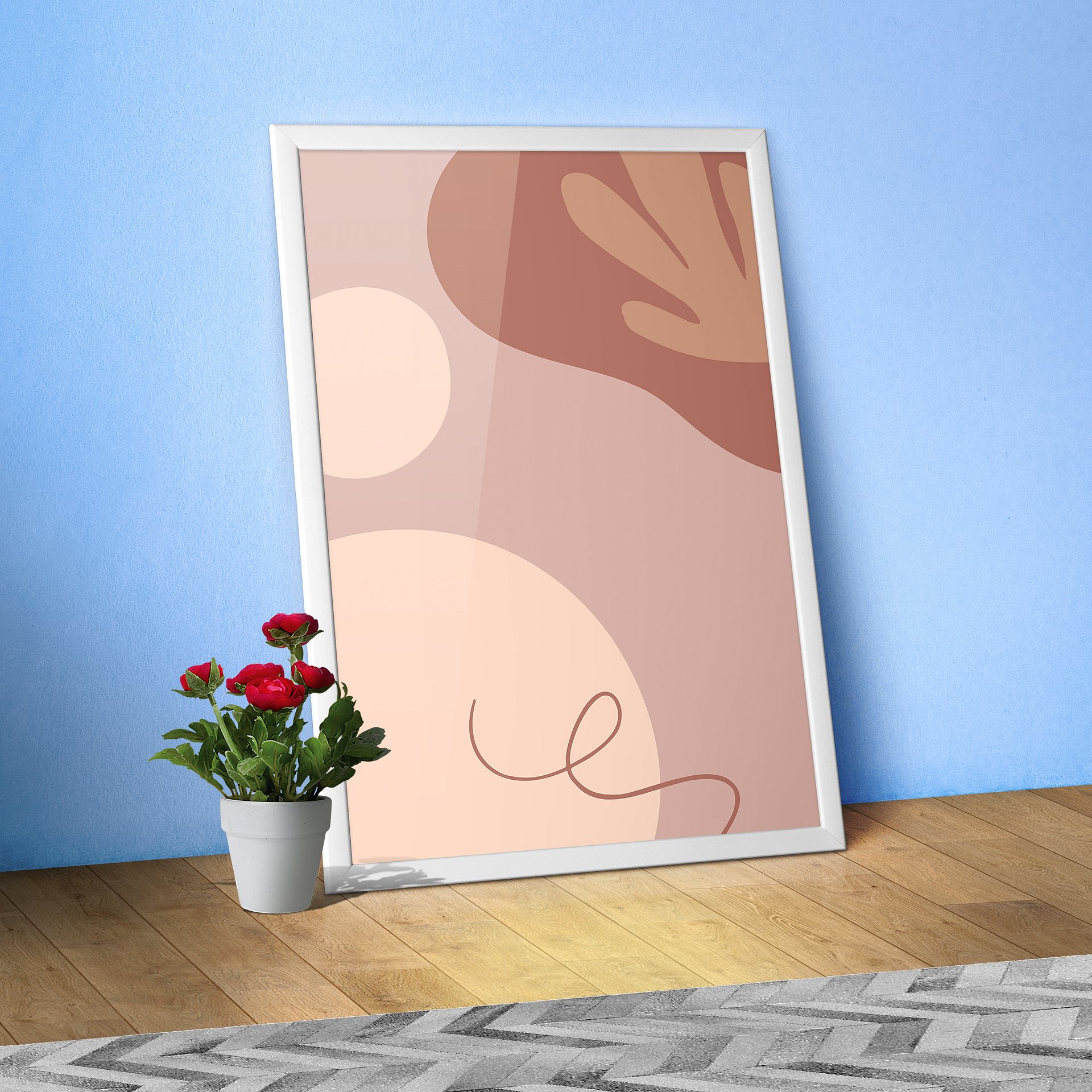 Boho abstract wall art — boho wall decor, aesthetic poster product image (1)