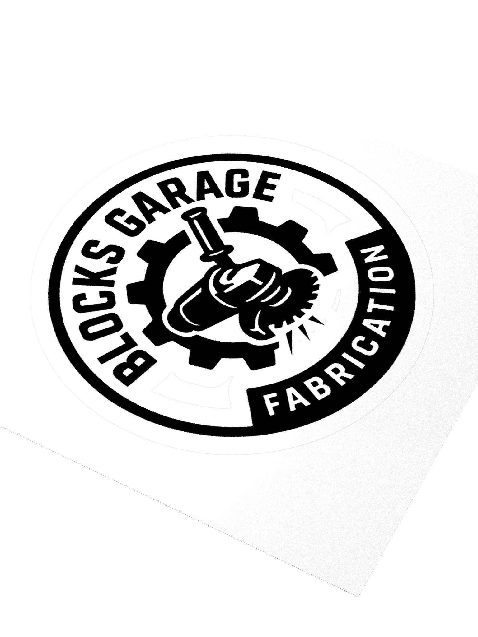Blocks Garage Fabrication Sticker product image (3)
