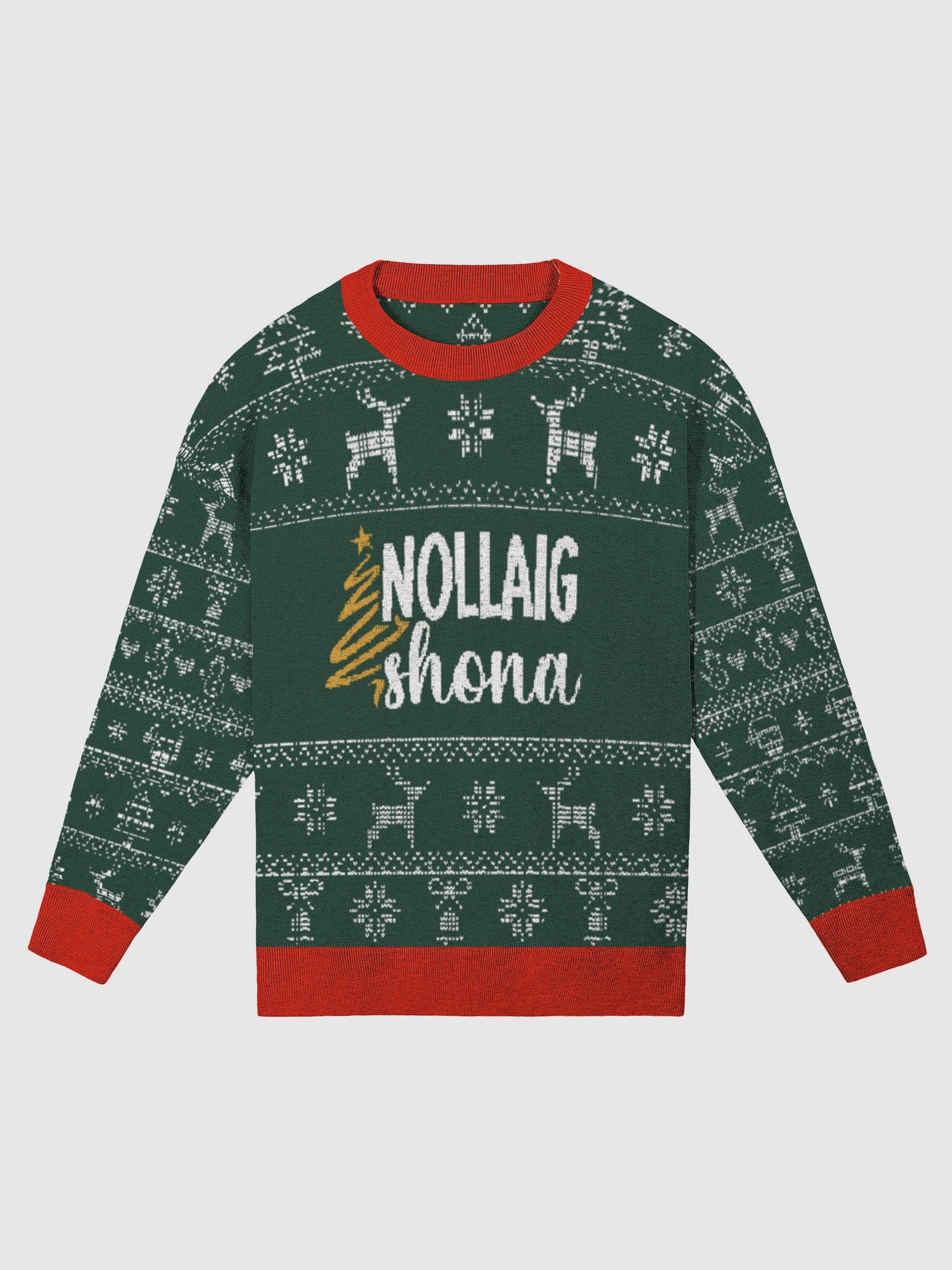Irish Language Christmas Jumper - Happy Christmas in Irish / Gaeilge / Gaelic product image (3)
