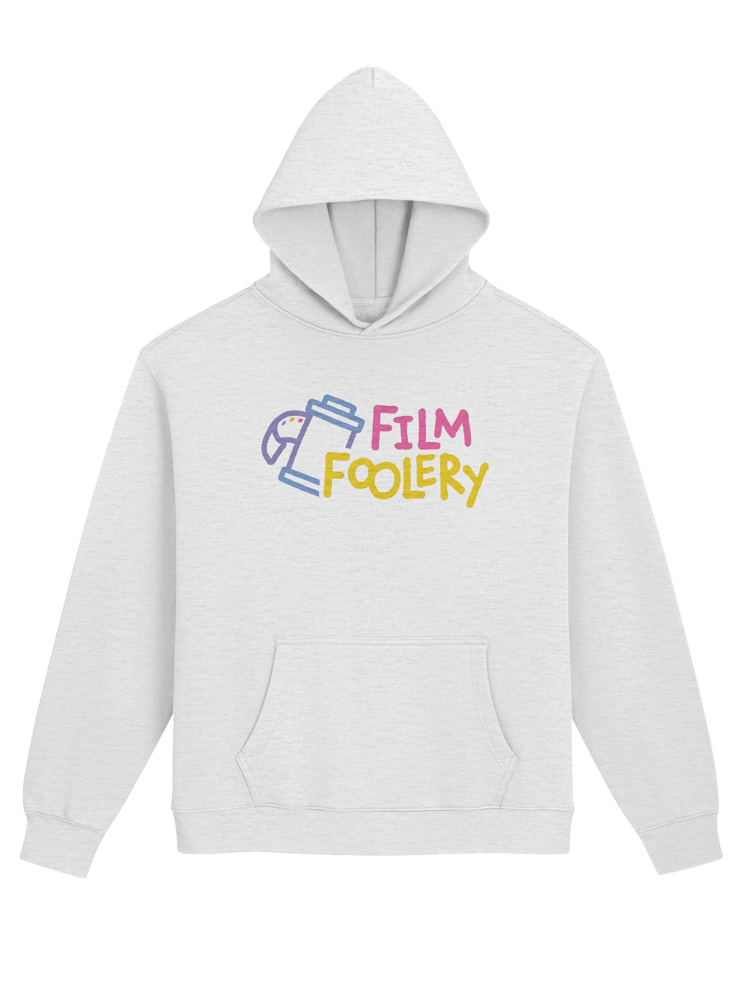 Film Foolery Colorful Logo Hoodie - White Heather product image (1)