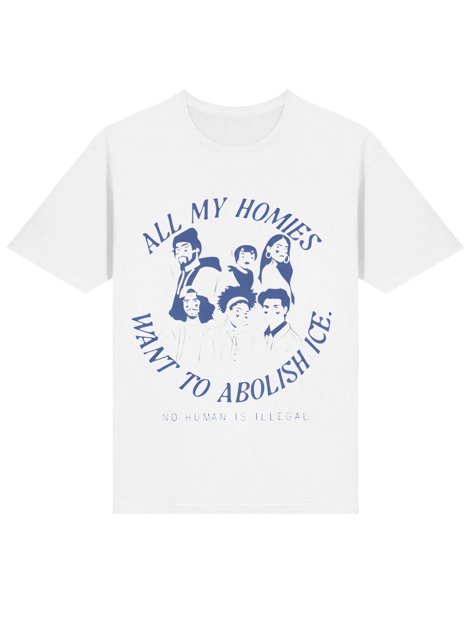 All My Homies Want To Abolish Ice No Human Is Illegal Shirt product image (2)
