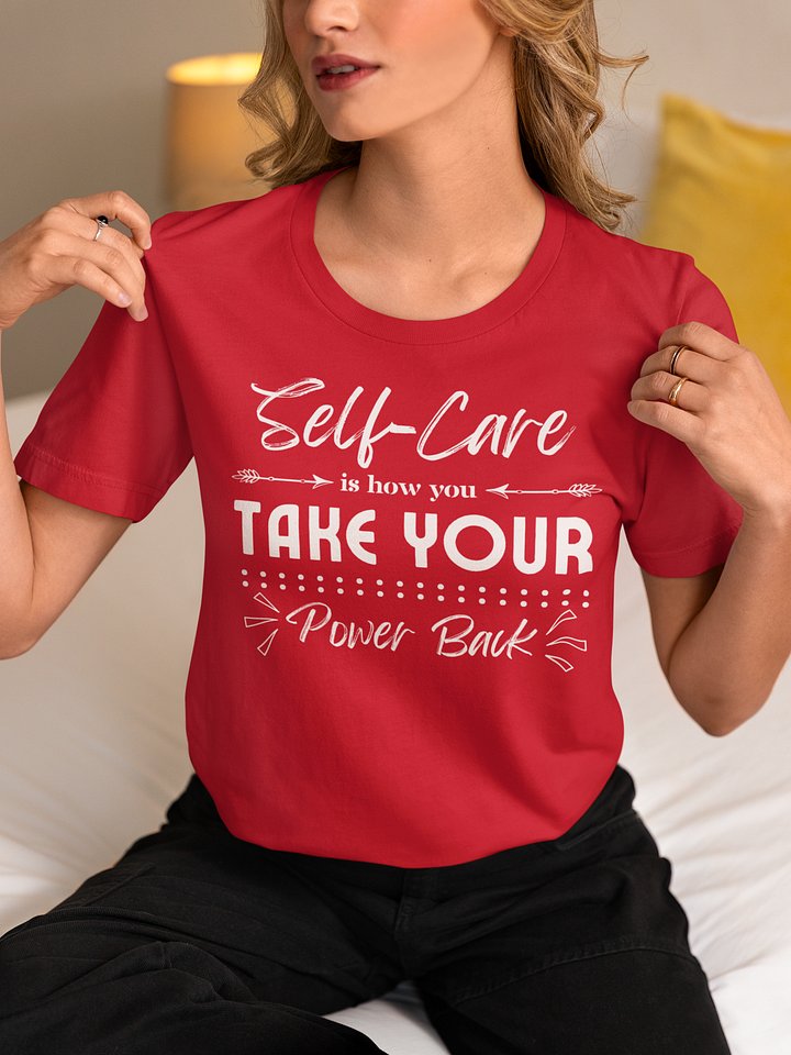 Self-Care Inspirational Bella Canvas Dark T-Shirt product image (1)