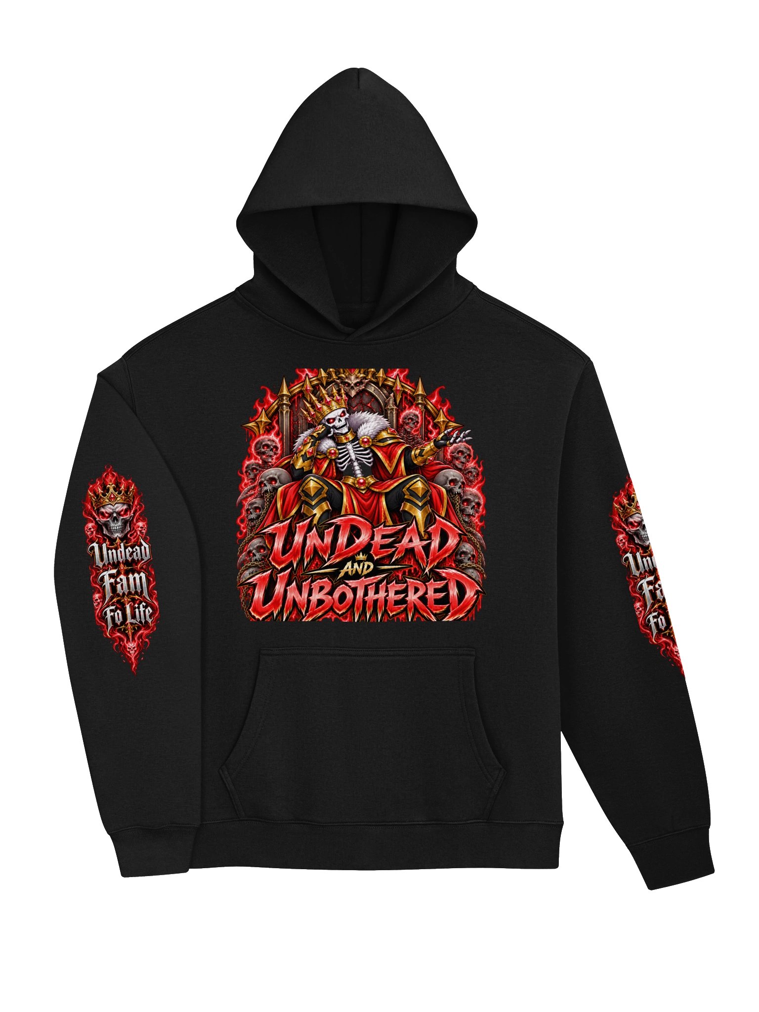 Undead and Unbothered Hoodie (Red) product image (3)