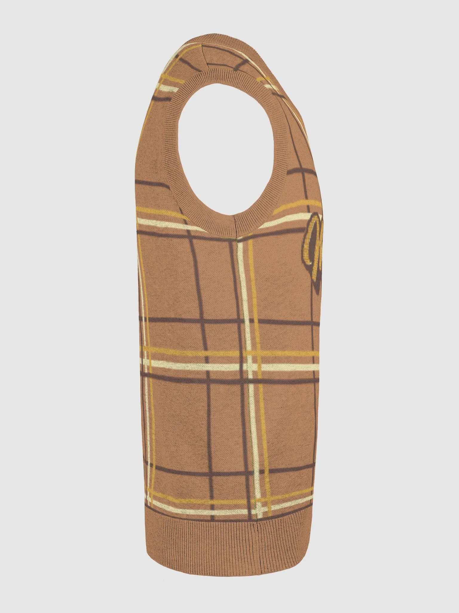Motivation Plaid V-Neck Vest product image (24)