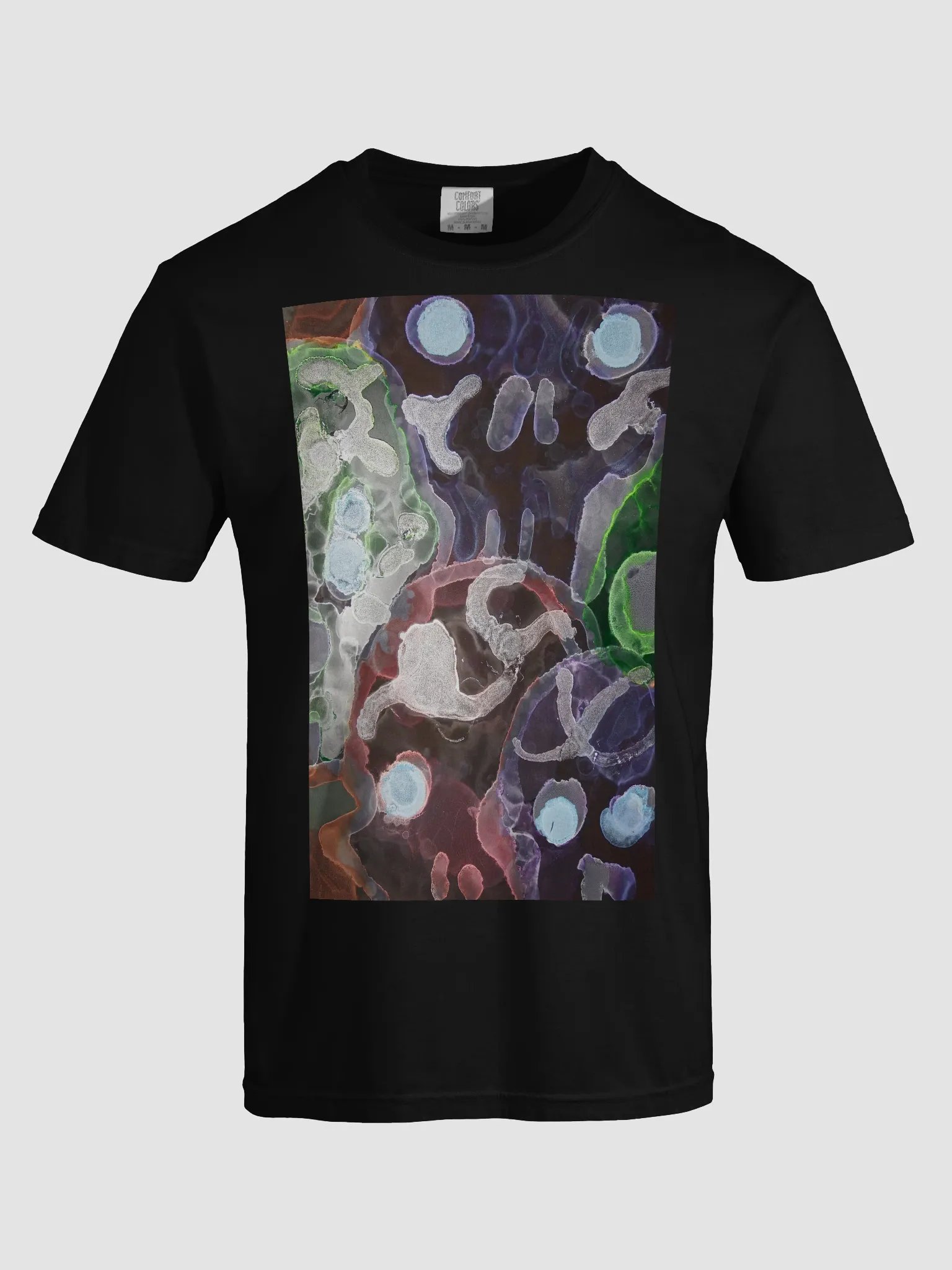 Sugar Skulls Dia de Lost Muertos Ink art Fluid Organic Abstract T-Shirt product image (5)