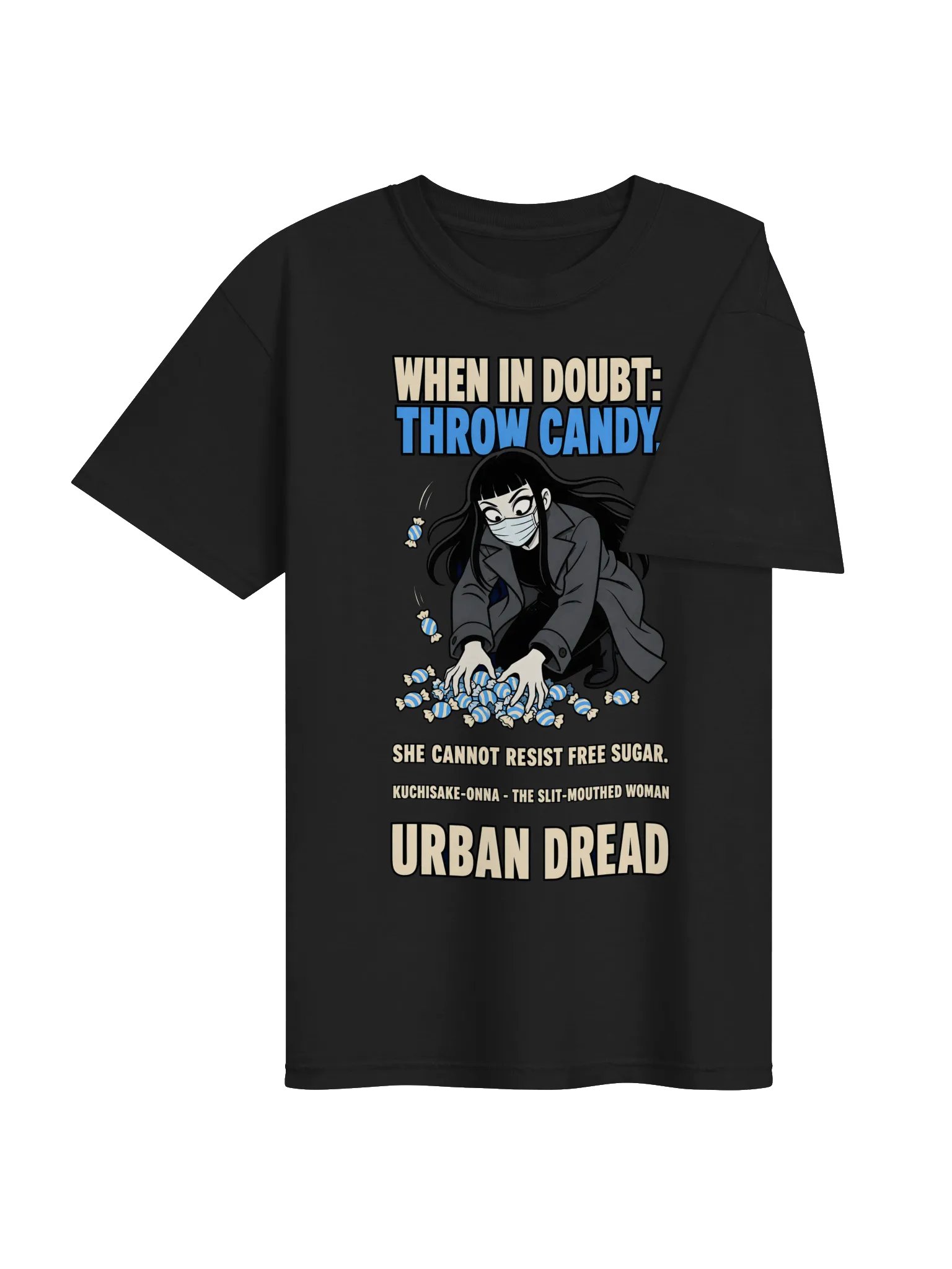 When in Doubt, Throw Candy — Kuchisake-Onna T-Shirt product image (3)