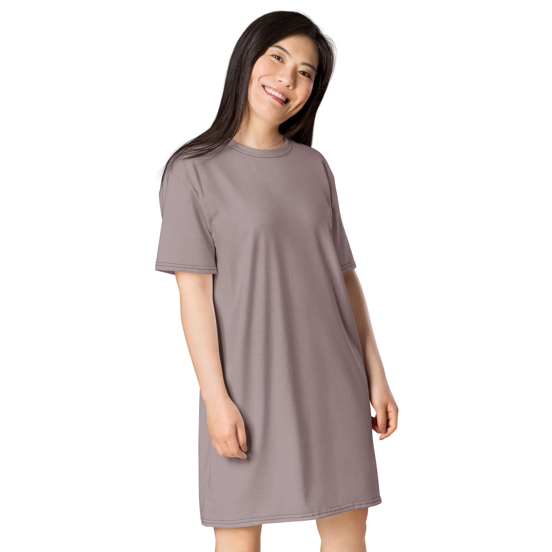 Oversized T-Shirt Dress - Soft Careys Pink, Sizes 2XS-6XL product image (4)