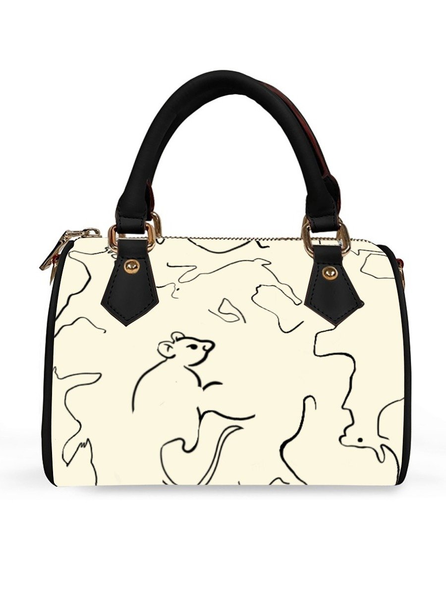 Whimsical Mouse Sketch Handbag product image (3)