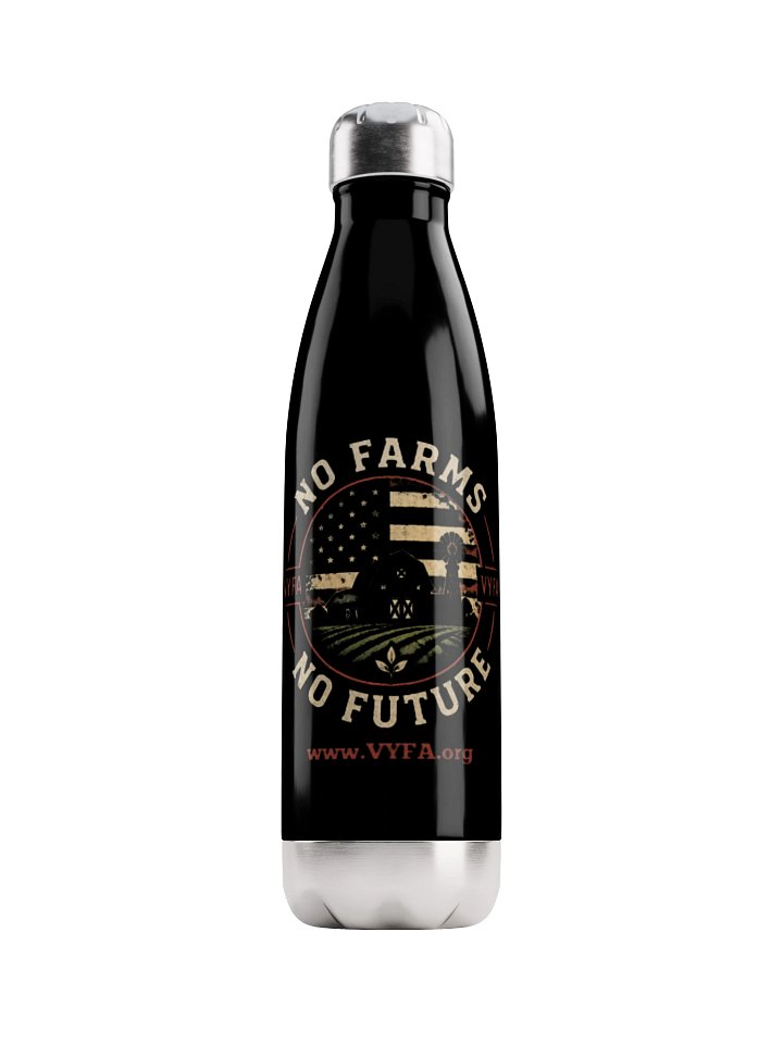 No Farms No Future Stainless Steel Water Bottle product image (1)