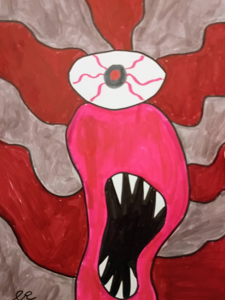 Screams of Solitude Original Drawing product image (1)