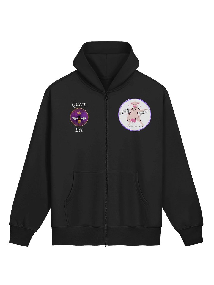 Royal Bee and Dancing Cow Zip Hoodie product image (1)