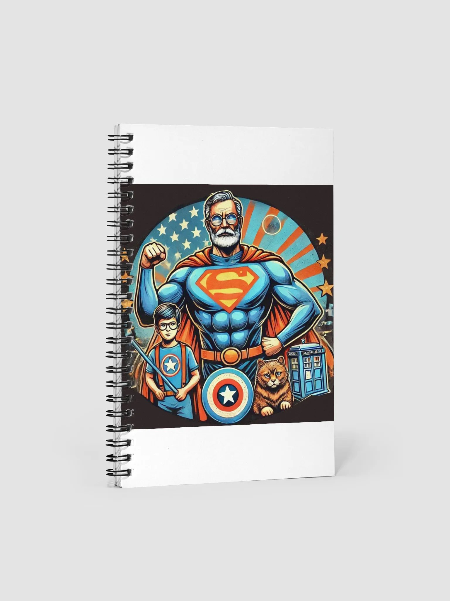 Superhero Generations Spiral Notebook product image (1)
