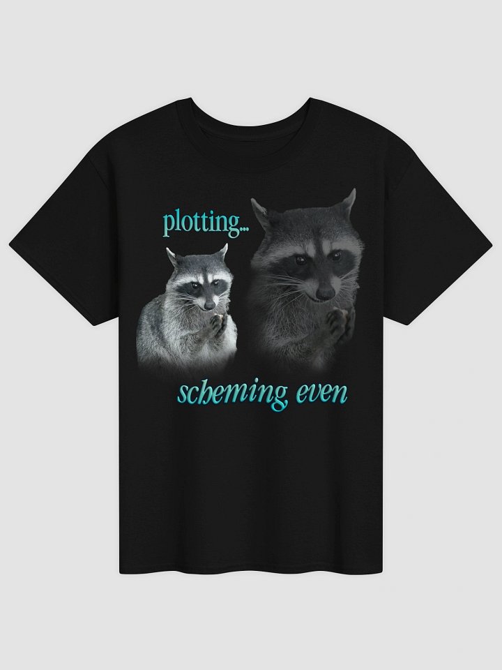 Plotting & Scheming Raccoon T-Shirt product image (13)