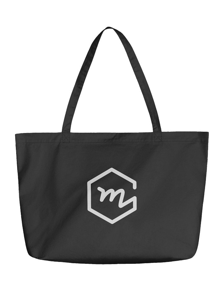 Channel logo tote (white on black) product image (1)