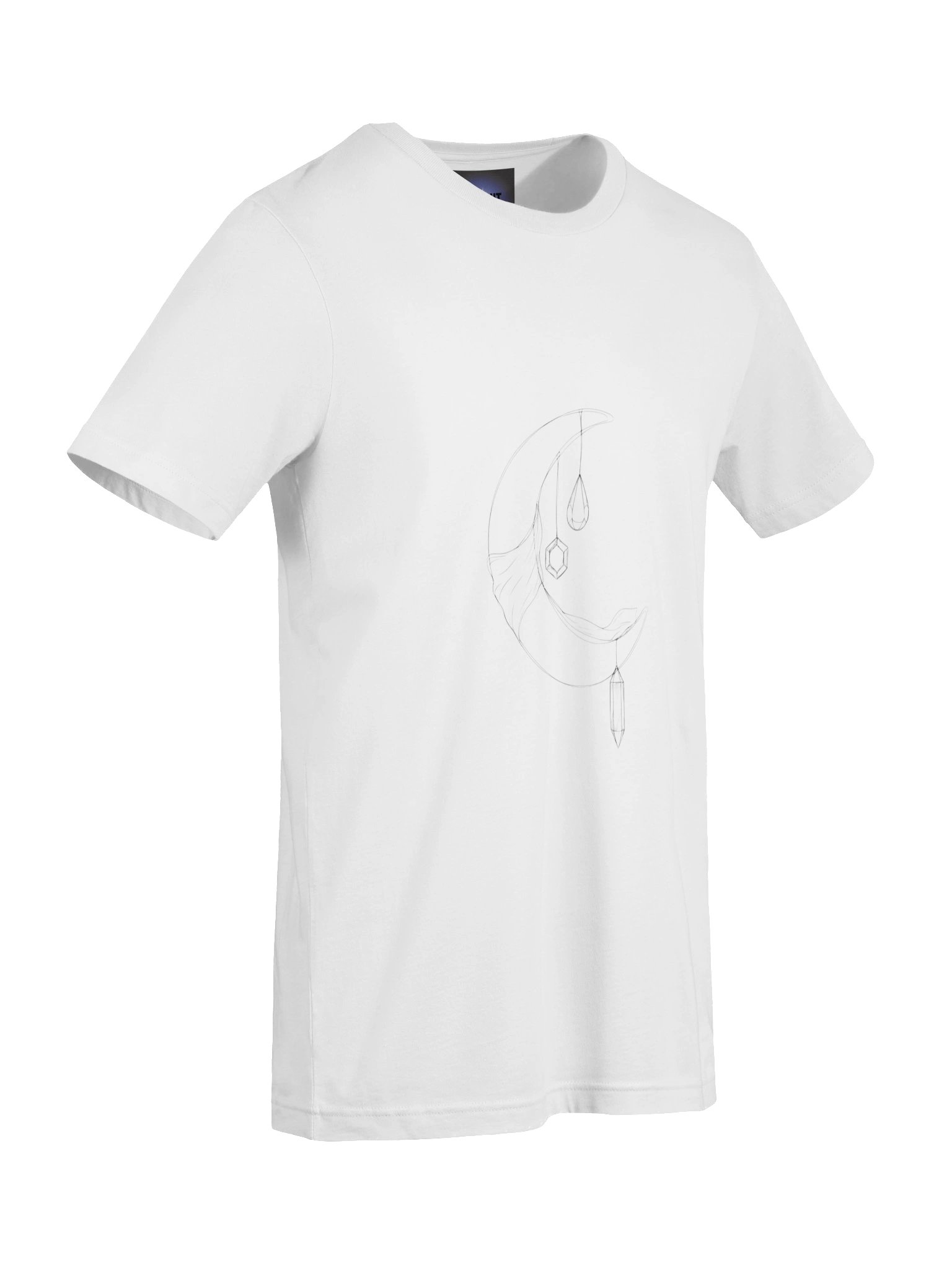 Midnight Veil Crystal Crescent T-Shirt product image (107)