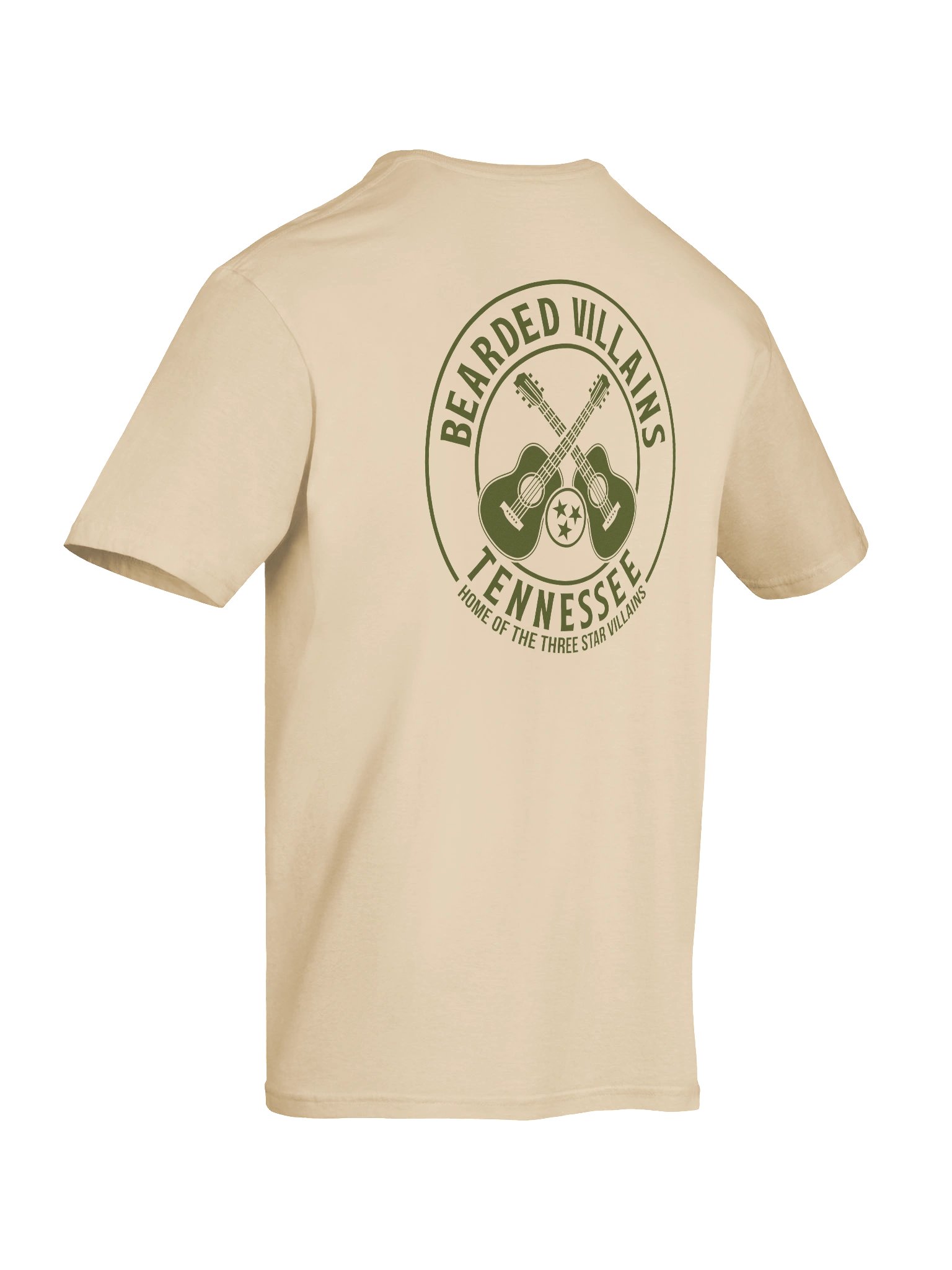 TSV Bearded Villains Tennessee “Tactical Grit Alternate” T-Shirt | Military Green on Combat Desert, Brown or Black | Rugged Brotherhood Strength & Everyday Utility product image (36)