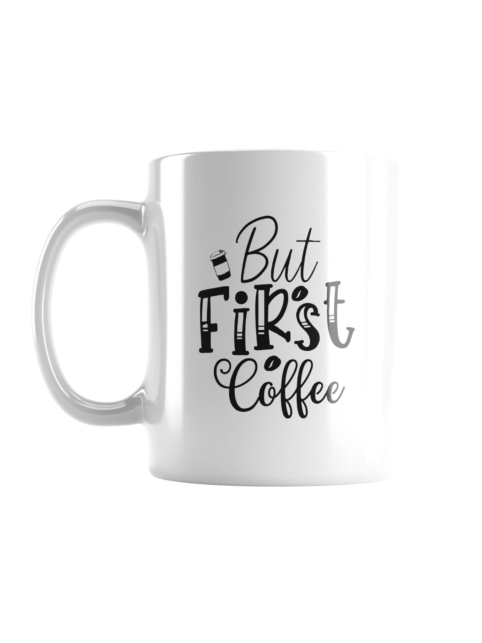 But First Coffee Funny Mug - Cute Morning Coffee Lover Ceramic Cup Gift product image (2)