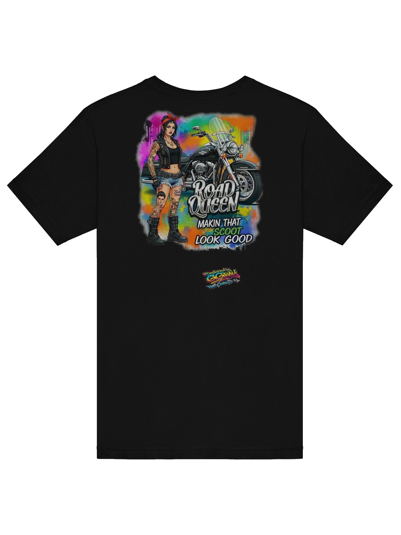 MötoGirl Road Queen T-Shirt product image (6)