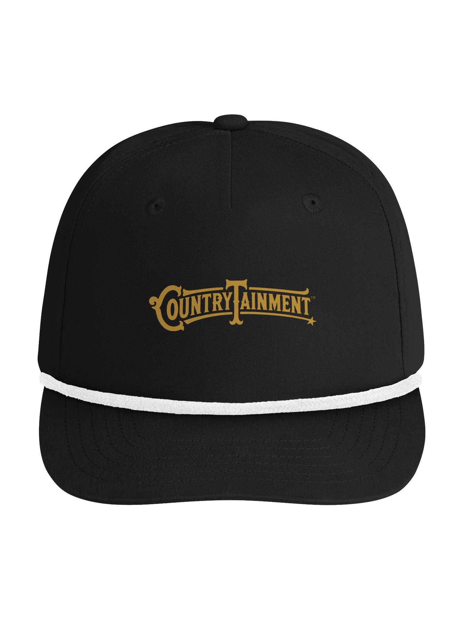 CountryTainment Gold Logo Golf Rope Cap product image (1)