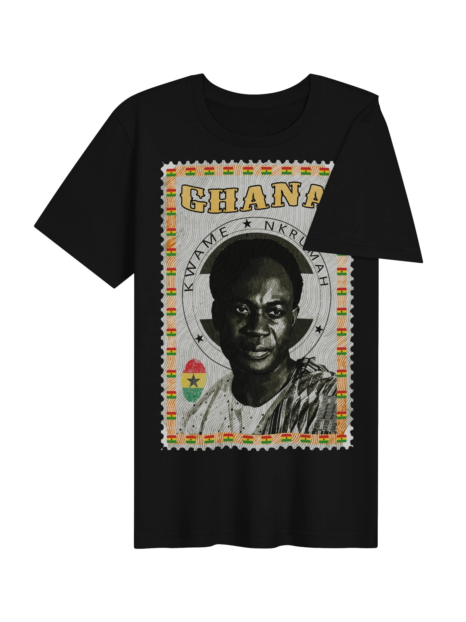 Kwame Nkrumah Vintage Postage Stamp T-Shirt | Ghana Independence Tee | Father of Pan-Africanism Streetwear product image (5)