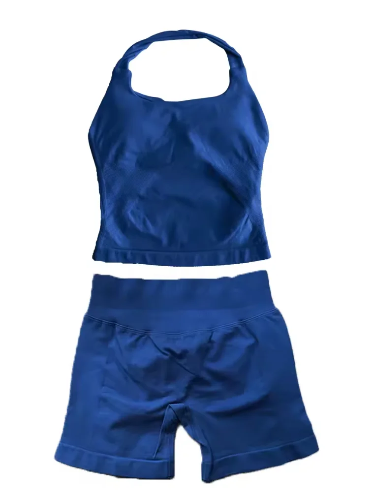 Electric Blue ⚡️ Summer Peach Halter Top Set Guaranteed 🍑 product image (5)